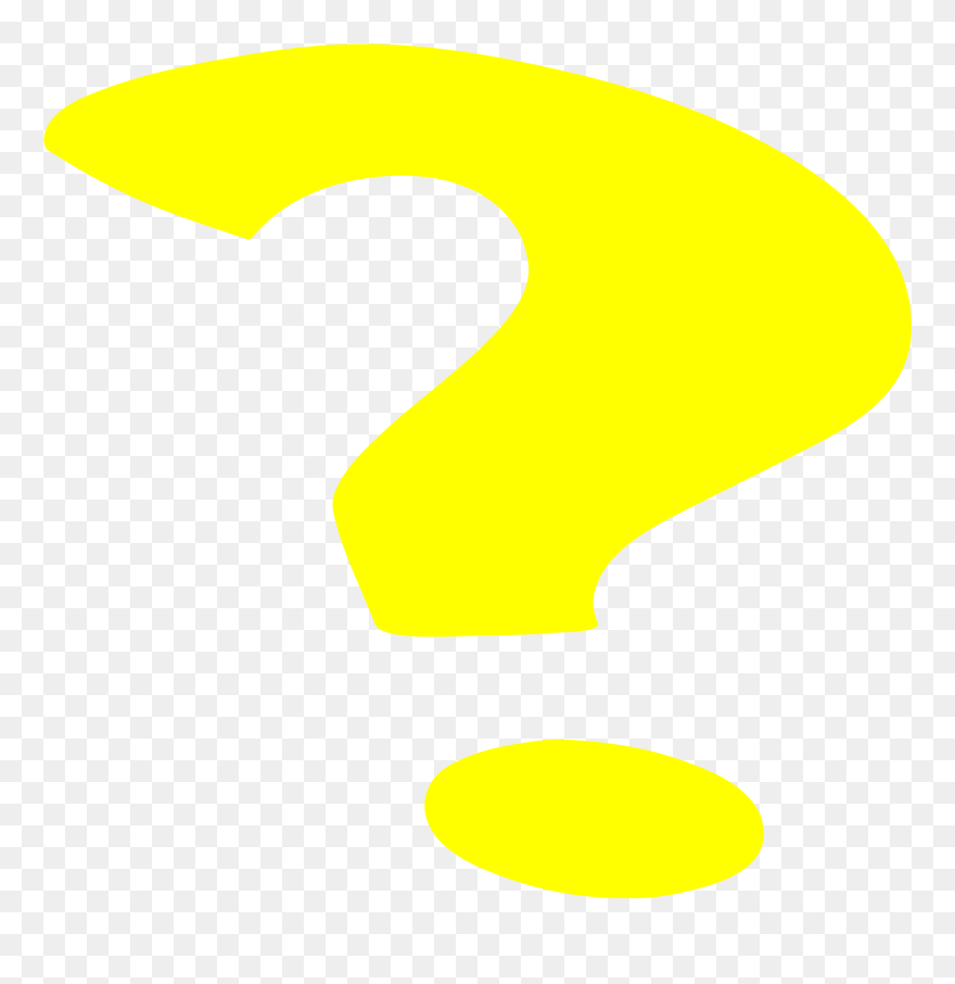 Yellow Question Mark Inside Red Circle Clip Art - Yellow Question Mark - Png Download