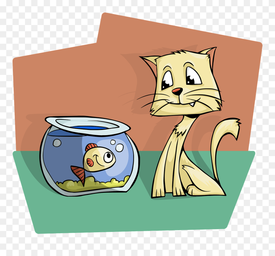 Karikatür Çizimi Balık Akvaryum Clipart