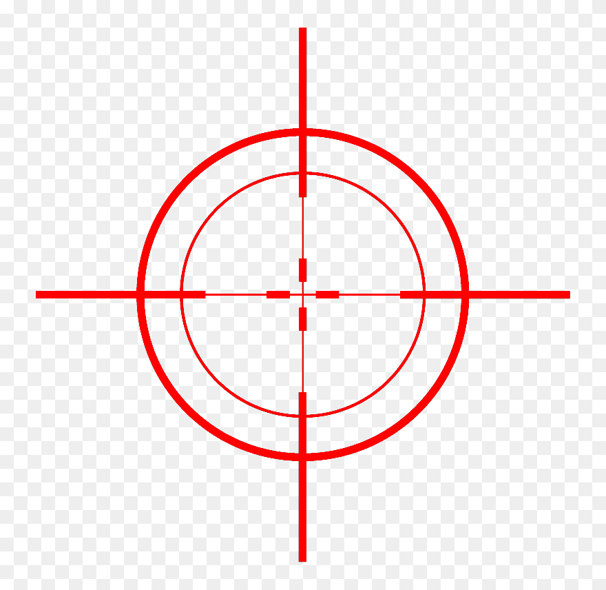 Transparent Ar 15 Clipart - Transparent Background Crosshair Png