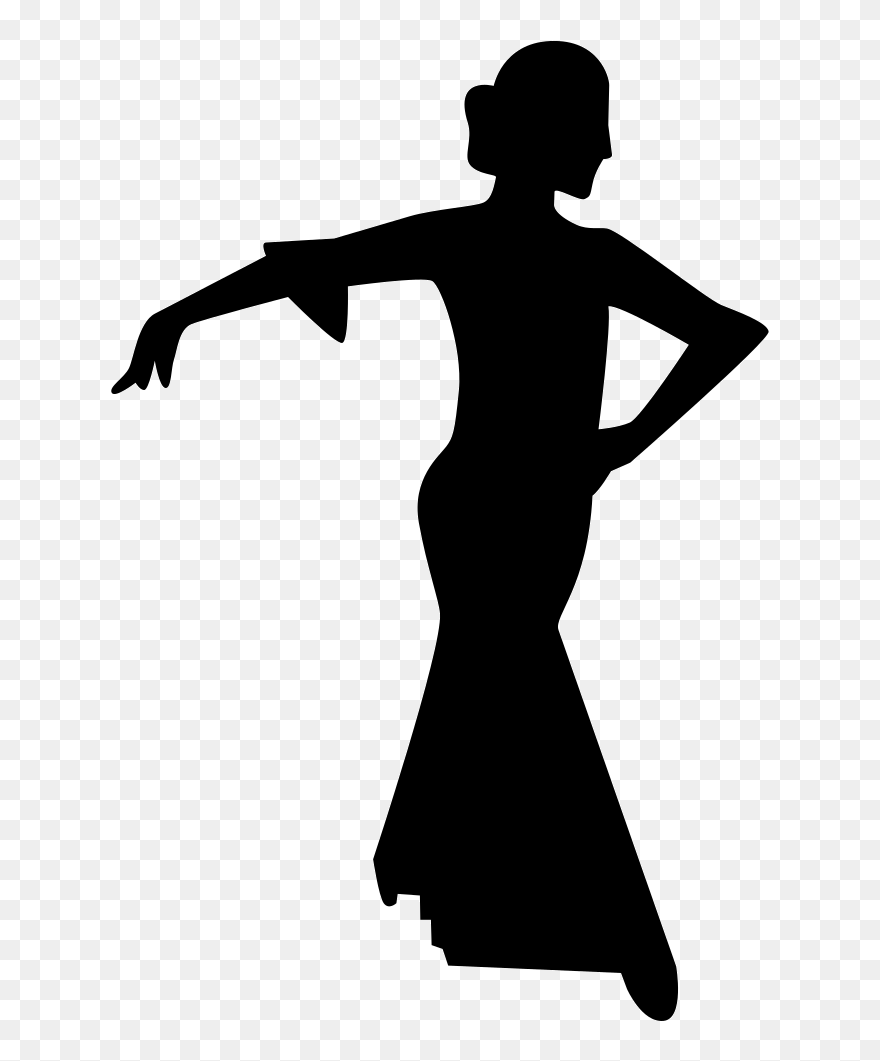 Png File Svg - Silhouette Clipart Flamenco Dance Transparent Png
