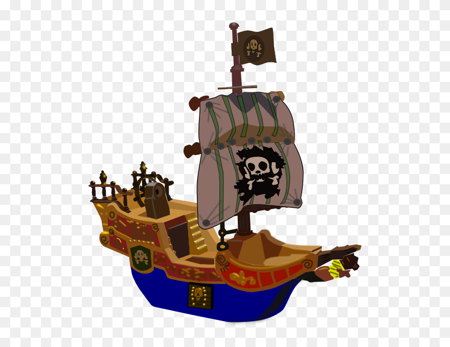 Cartoon Captain Hook Ship Clipart
