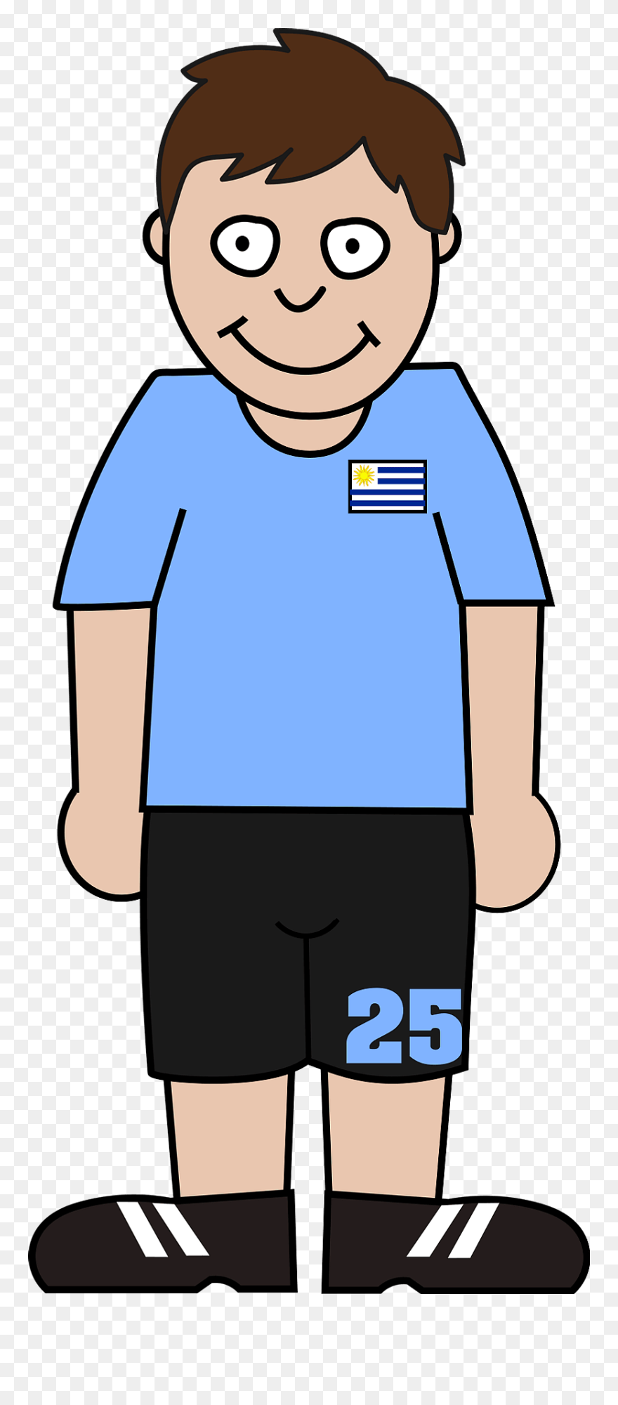 Standing Soccer Player Clipart - Png Download