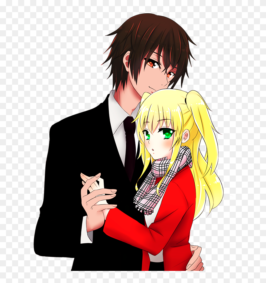 Transparent Anime Couple Png Clipart