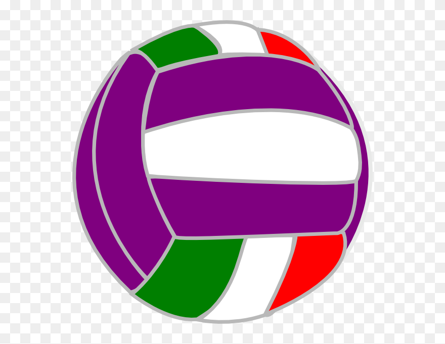 Colorful - Volleyball - Clipart - Colorful Volleyball Transparent - Png Download