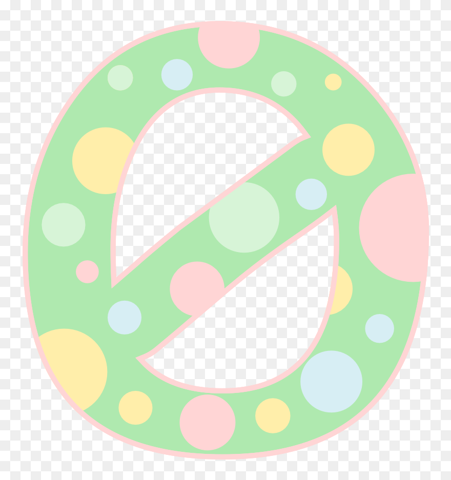 Spotty Numbers Pinterest Scrapbooking - Circle Clipart