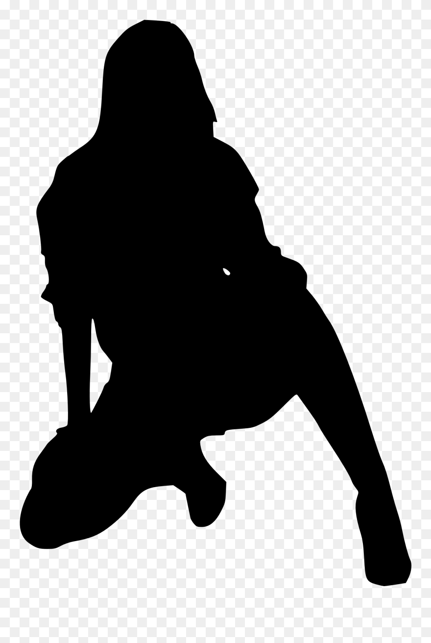 Otterhound Silhouette Female Photography Clip Art - Gangster Silhouette Transparent Background - Png Download