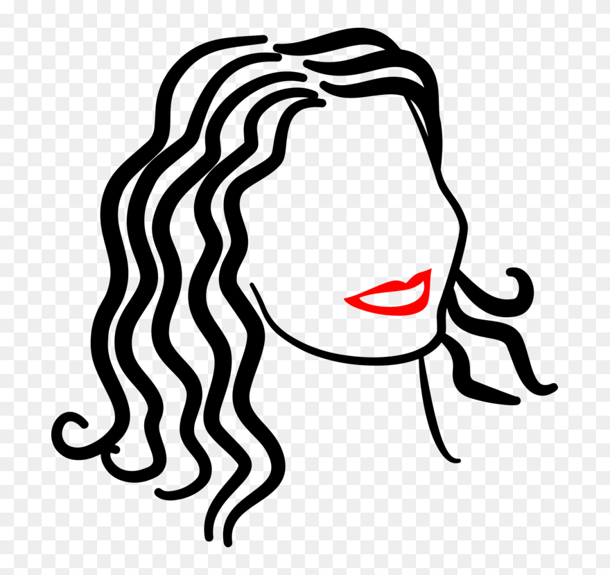 Emotion,art,monochrome Photography - Black Women Lipstick Clipart - Png Download