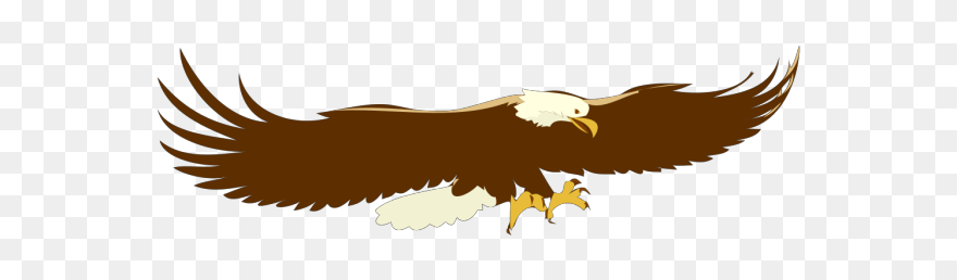 Landing Bald Eagle Png Clip Art - Soaring Eagle Clip Art Transparent Png