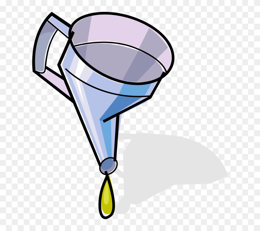 Oil Funnel Clipart Jpg Transparent Library Funnel Drop - Oil Funnel Cartoon - Png Download