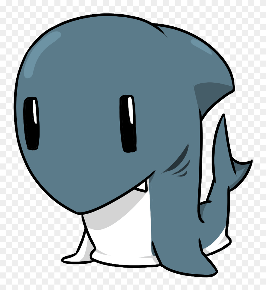 Transparent Lul Emote Png - Cute Great White Shark Drawings Clipart