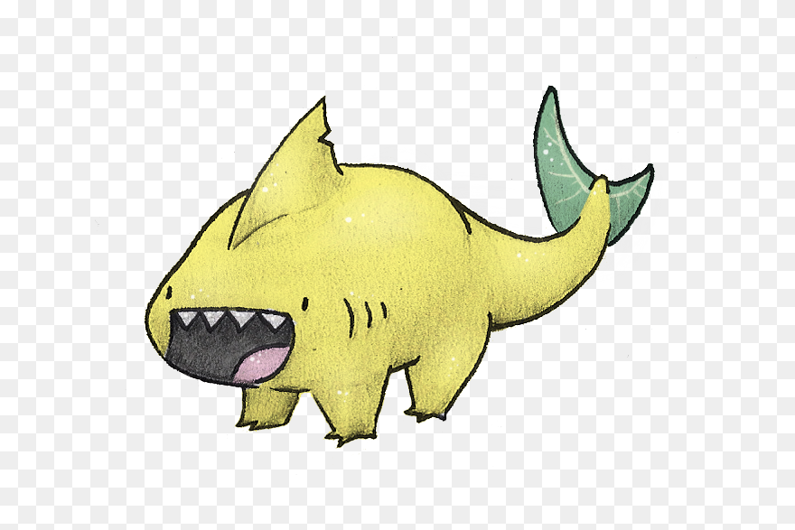 Great White Shark Clipart Lemon Shark - Animated Animation Great White Shark Shark - Png Download