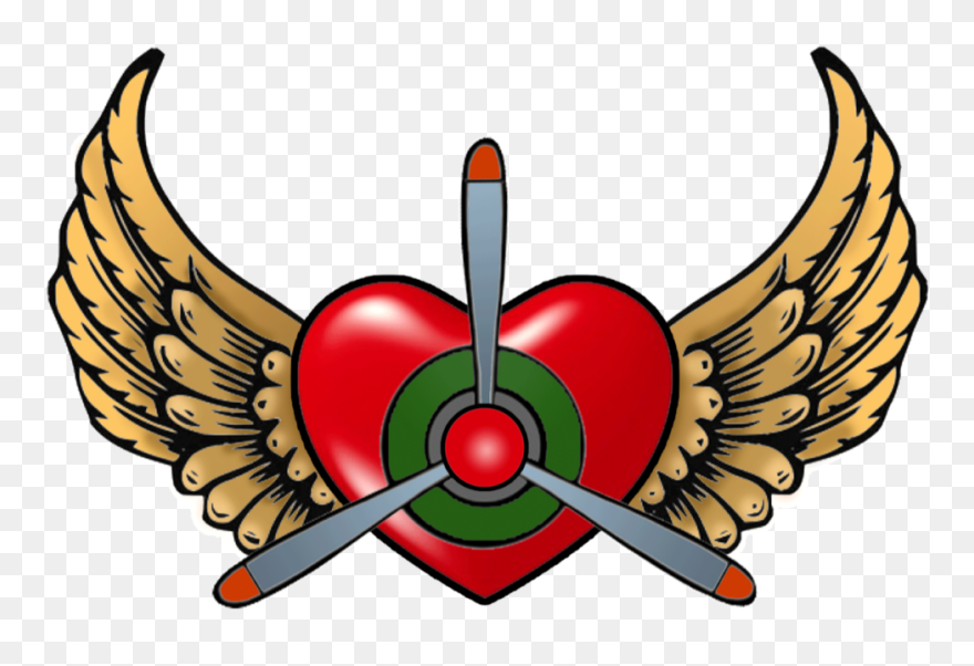 Heartwing Jacket Emblem - Drawing Angel Wings Clipart