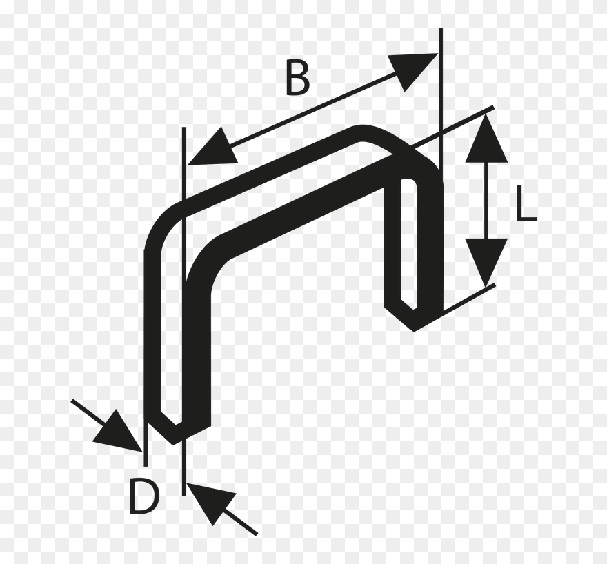 Tackerklammer Typ 53 Clipart