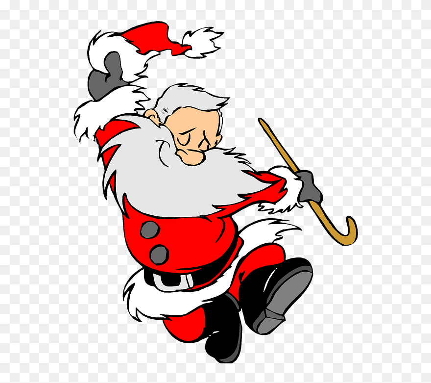 Santa Dancing Clipart - Png Download