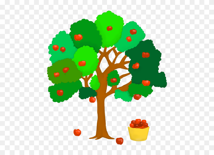 Apple Tree Apple Red Clipart