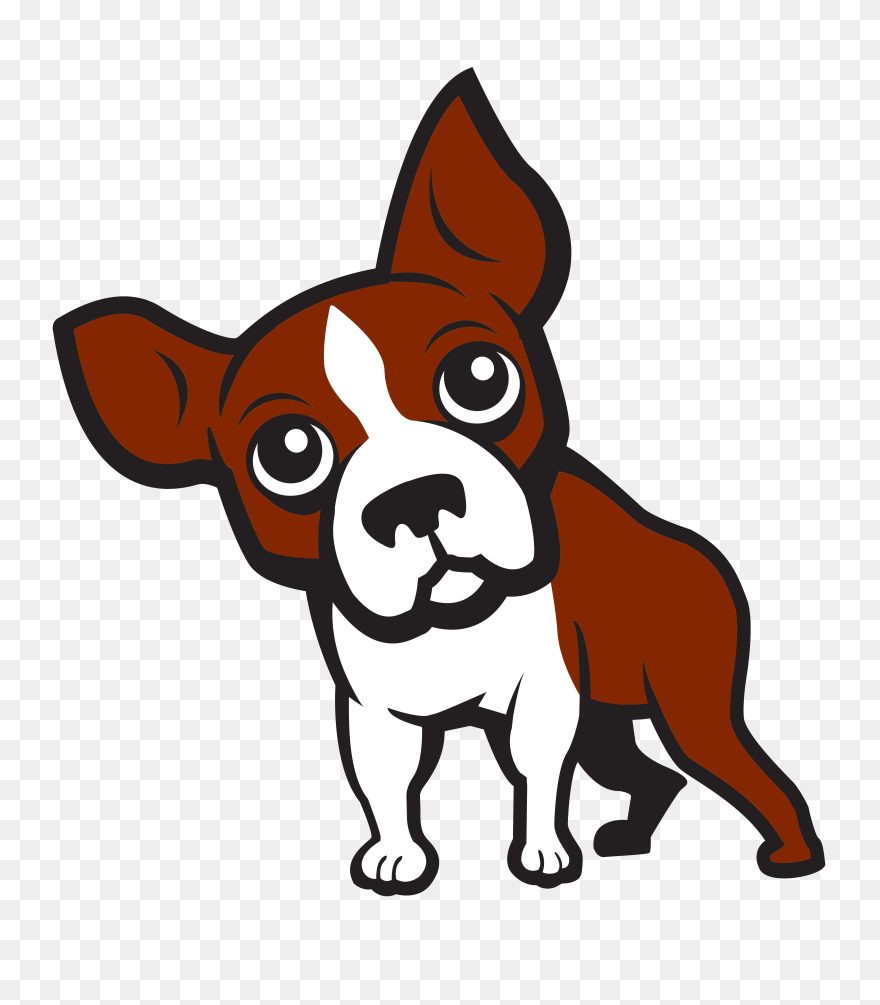 Boston Terrier Puppy Dog Breed Clip Art - Boston Terrier - Png Download