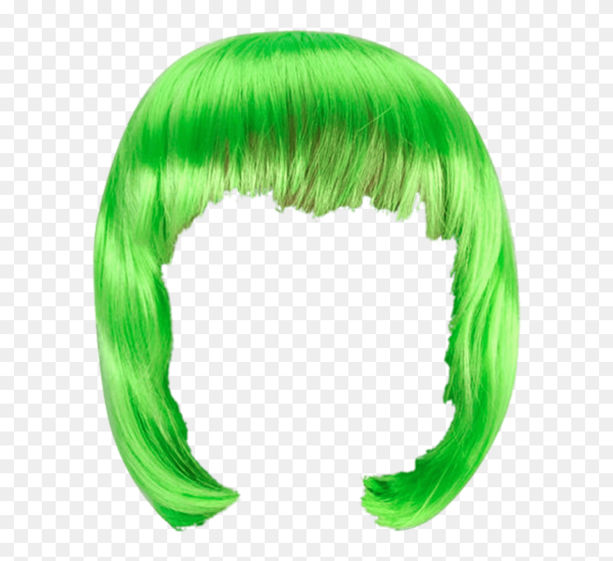 Wig Green Bob - Wig Clipart - Png Download