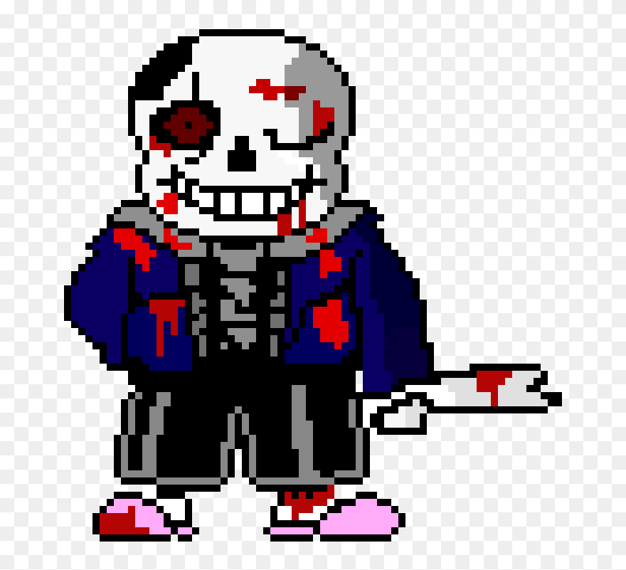 Pixel Art Undertale Beads Clipart , Png Download - Sans Colored Battle Sprite Transparent Png