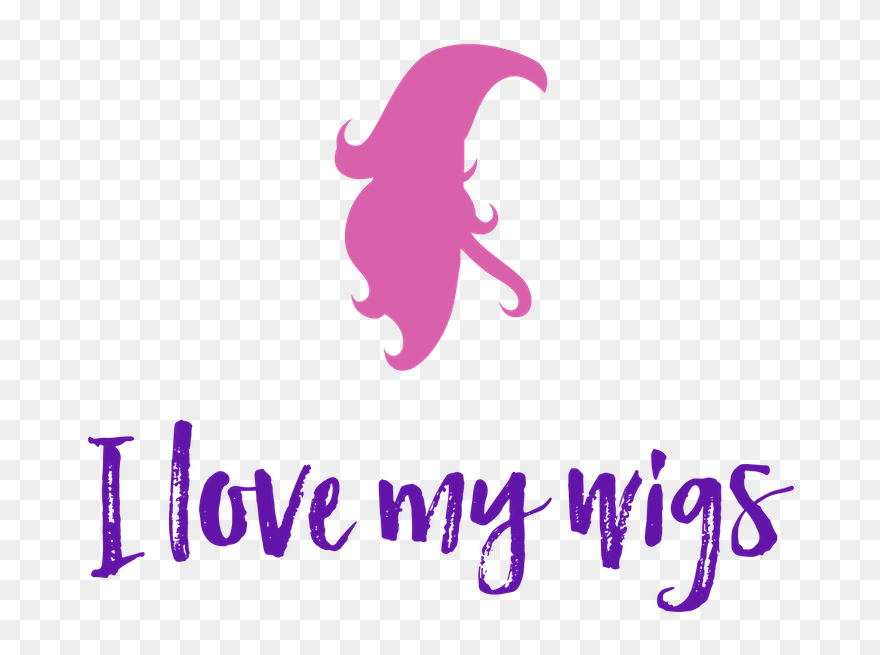 I Love My Wigs - Illustration Clipart