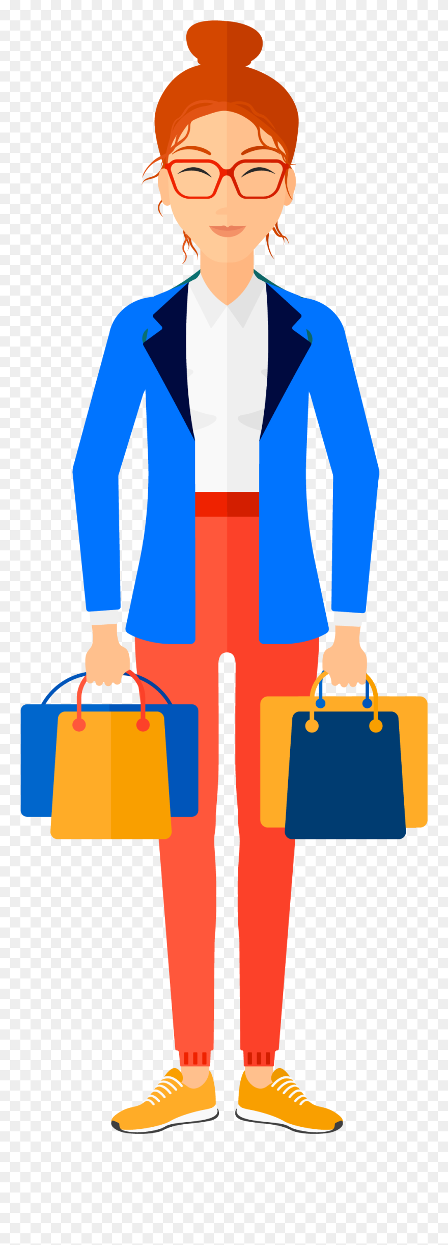 Customer Happy - Person Holding A Jacket Drawing Clipart