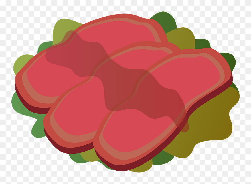 Roast Beef Food Clipart - Illustration - Png Download