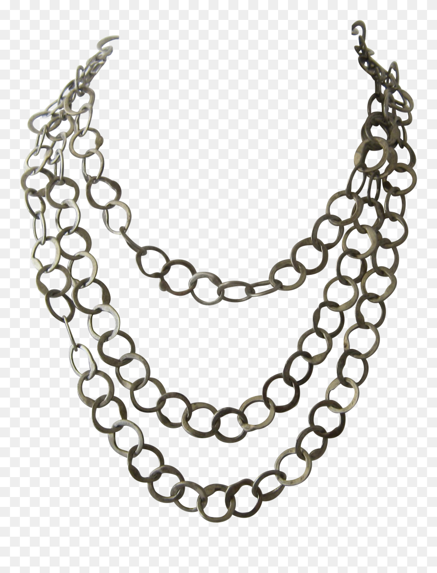1879 X 1879 - Transparent Silver Chain Necklace Png Clipart