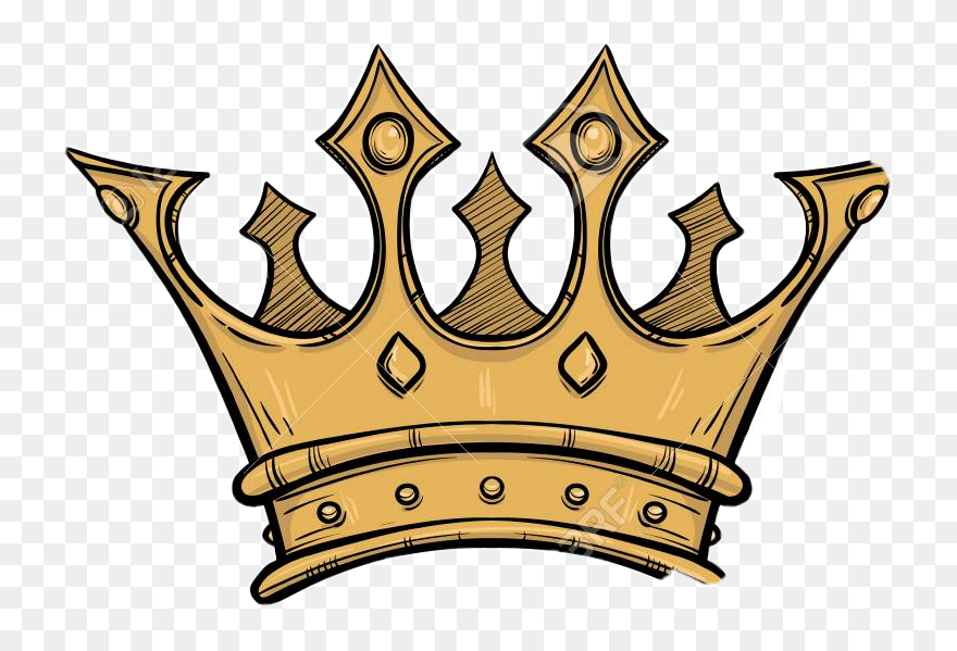 #goldencrown #crown #gold #golden - Corona De Rey Dibujo Clipart
