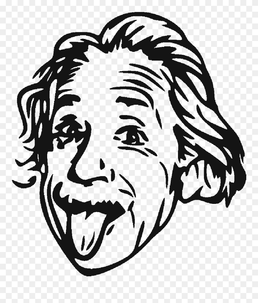 Download Albert Einstein Image Freeuse Download - Drawing Albert Einstein Tongue Clipart