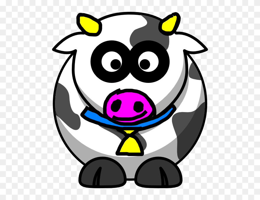 Cartoon Cow Farting Clipart