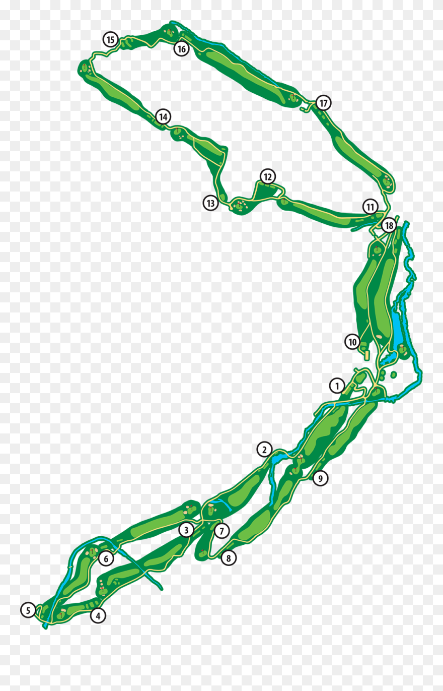 Scotsdale Golf Course Layout Clipart