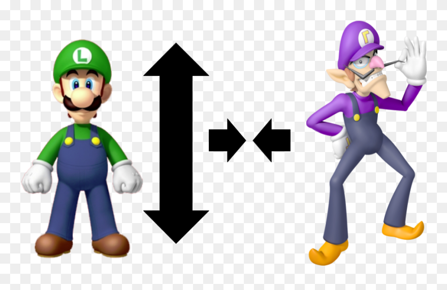 Waluigi Vs - Luigi - Mario Kart Tour Waluigi Clipart