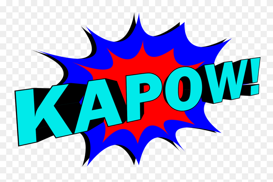 Batman Style Zap Pow Png Clipart