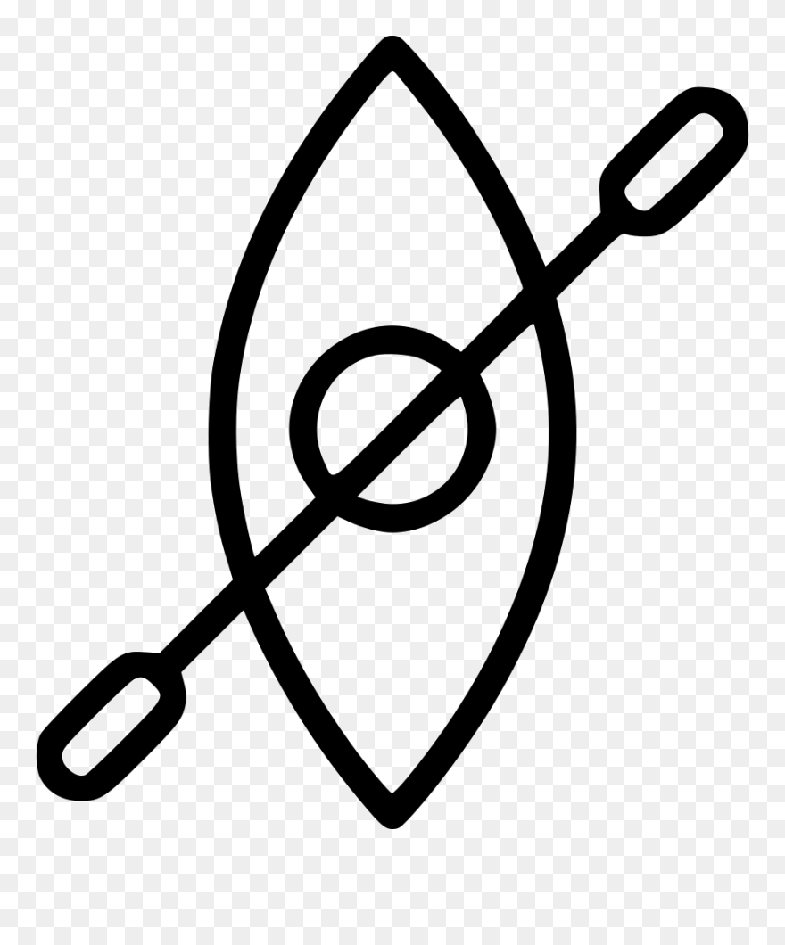 Kayak Boat Water Swim Paddle - Toile D Araignée Dessin Clipart