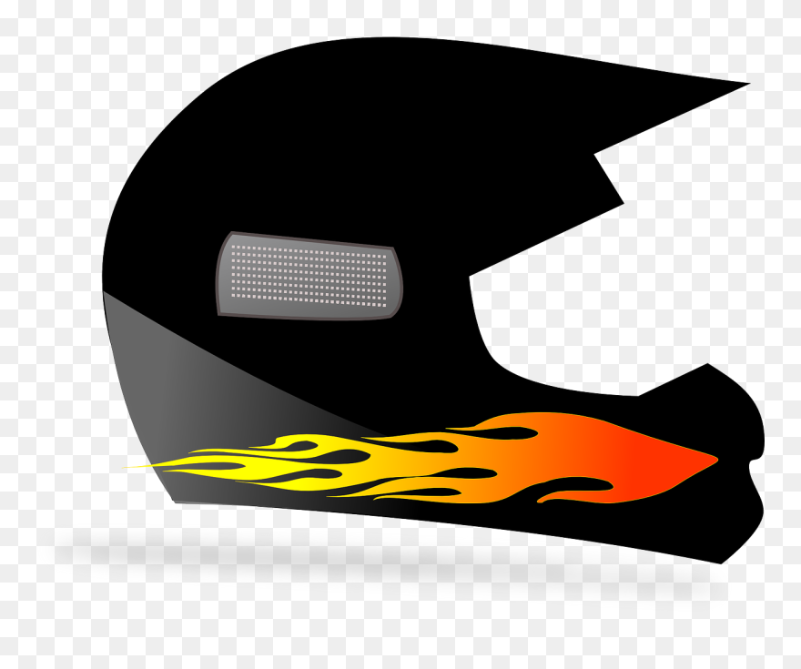 Helmet Race Racing Free Photo - Clipart Race Car Helmet - Png Download