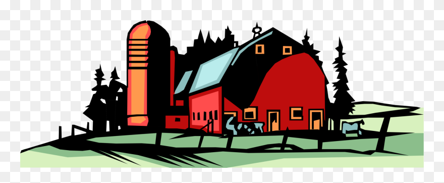 Transparent Grain Clipart - Farm Barn Vector Png