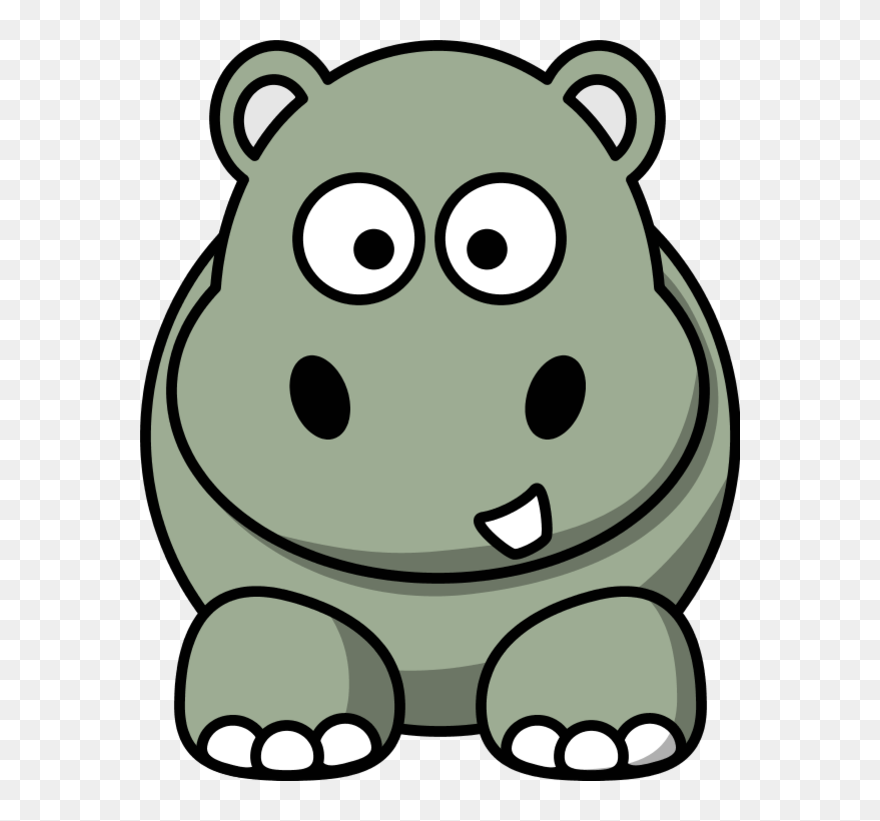 Vector Clip Art - Clipart Hippo - Png Download