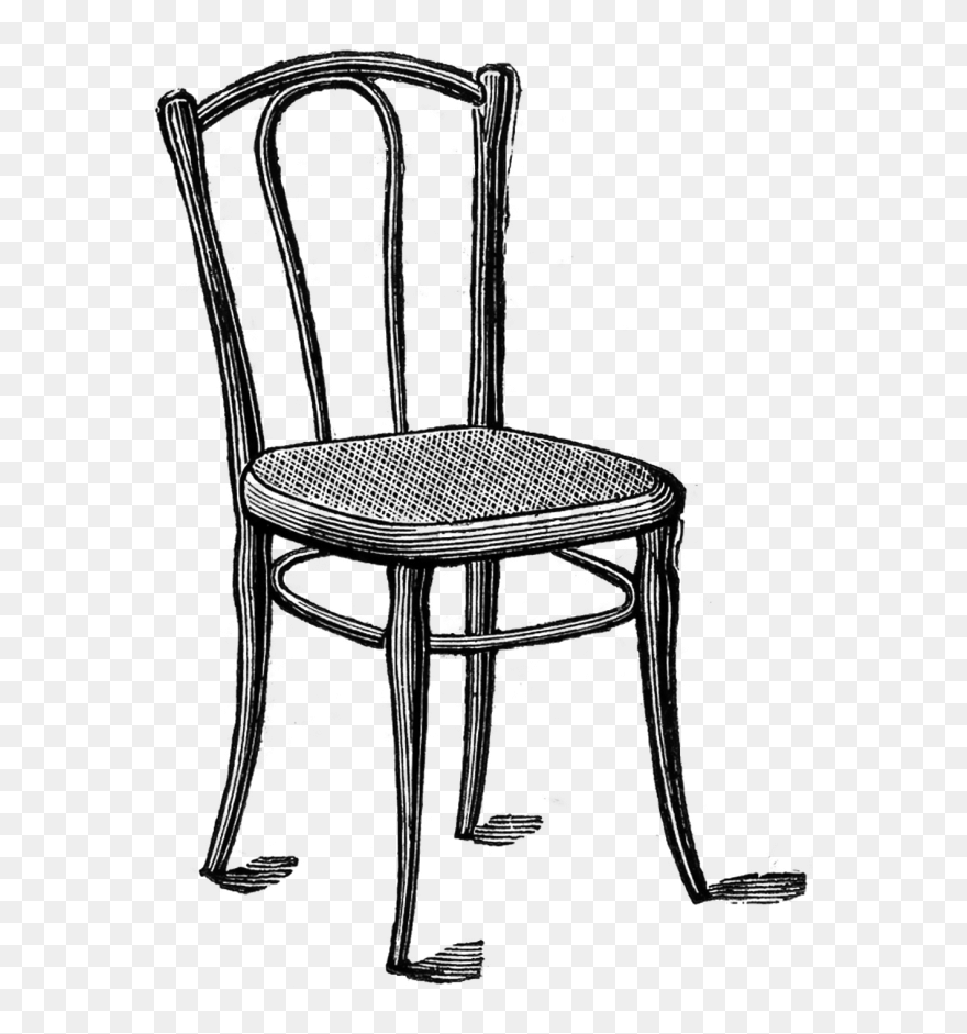 Vintage Chair - Chair Clipart Images Black And White - Png Download