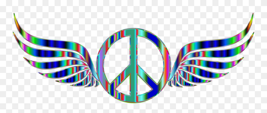Hippie Clipart Make Love Not War - Transparent Background Peace Sign Logo - Png Download