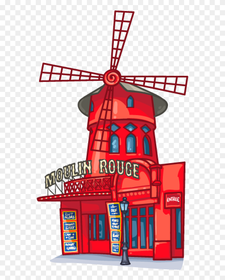 Moulin Rouge Paris Clipart - Png Download