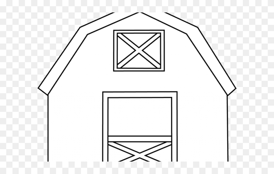 Of California Free Download - Barn Clip Art Black And White - Png Download