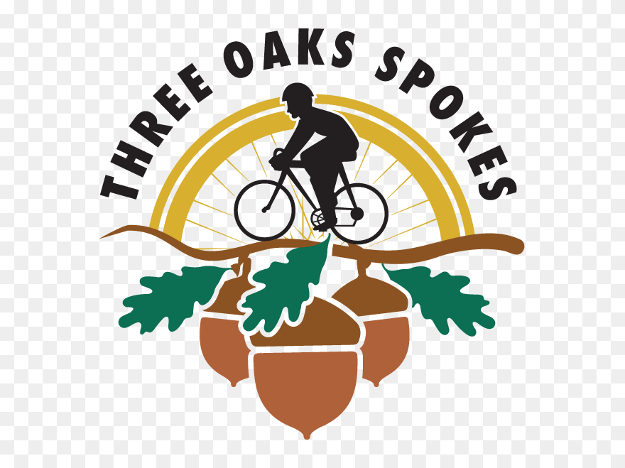 Three Oaks Spokes - Bicycle Club Clipart