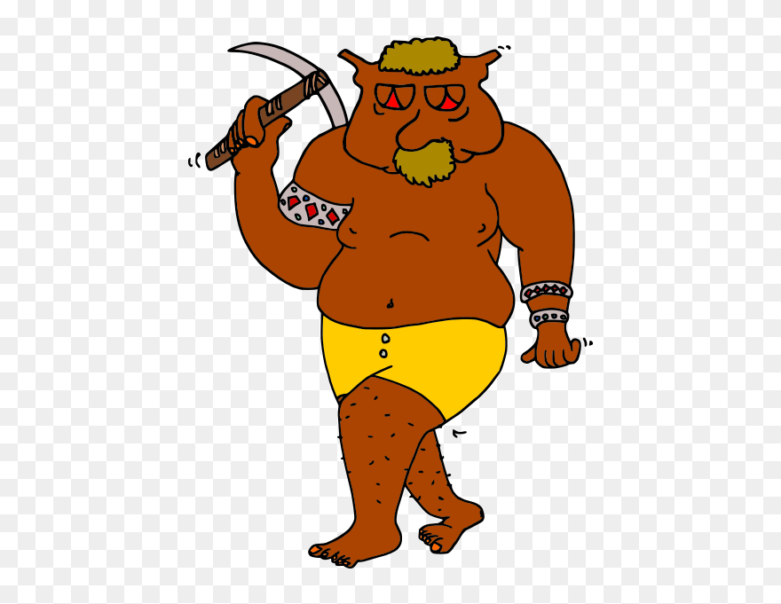 Troll Warrior - Cartoon Clipart