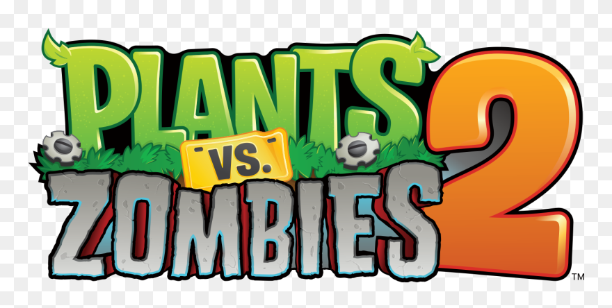 Zombies Wiki - Plants Vs Zombies 2 Logo Clipart