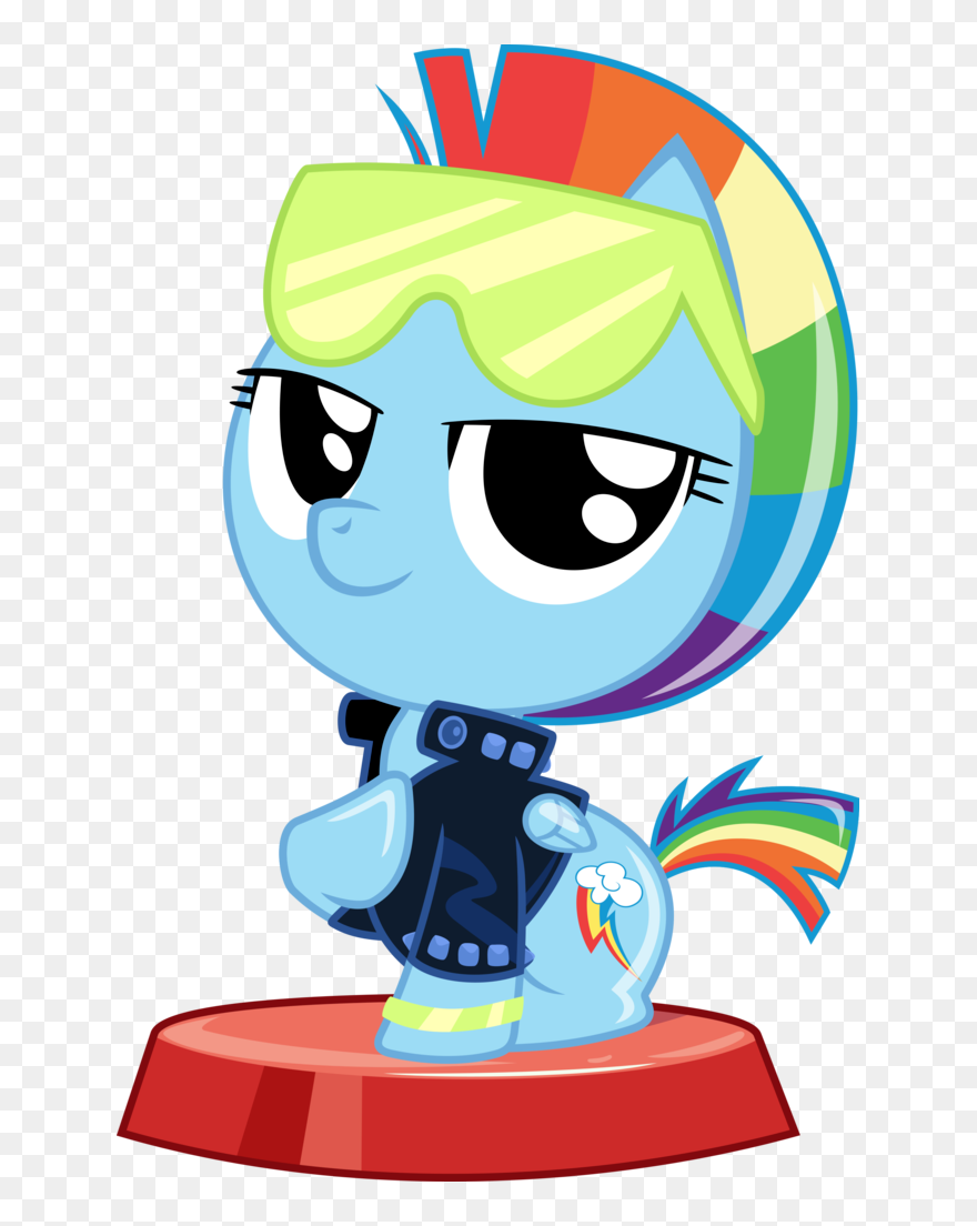 Rainbow Dash Pocket Pony Retro Clipart