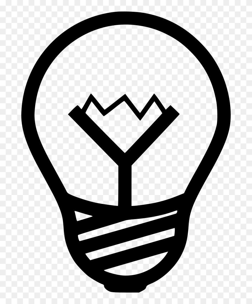 Transparent Light Bulb Idea Clipart - Cartoon Person Thinking Png