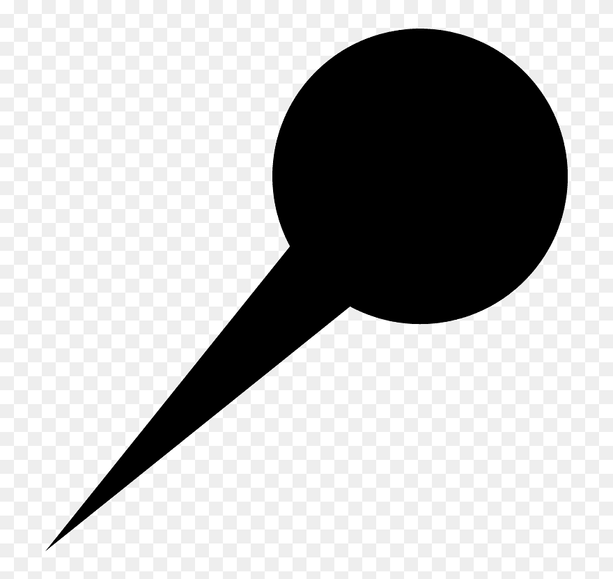 Round Pushpin Emoji Clipart - Png Download