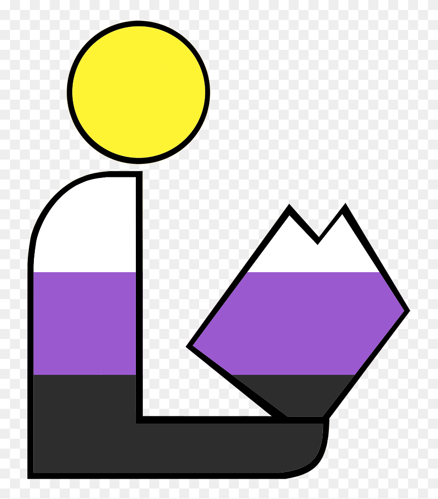 Non Binary Pride Library Logo - Homosexual Biromantic Clipart