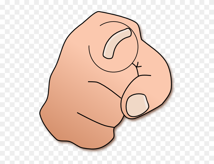 Fingers Clipart Brown Hand - Finger Pointing At You Emoji - Png Download