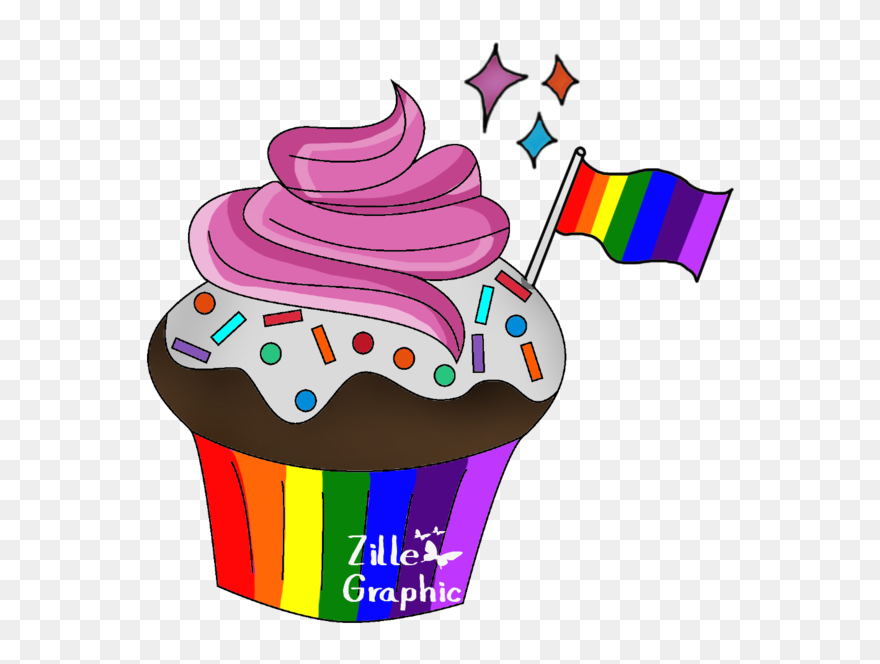 Pride Cupcake - Cupcake Clipart