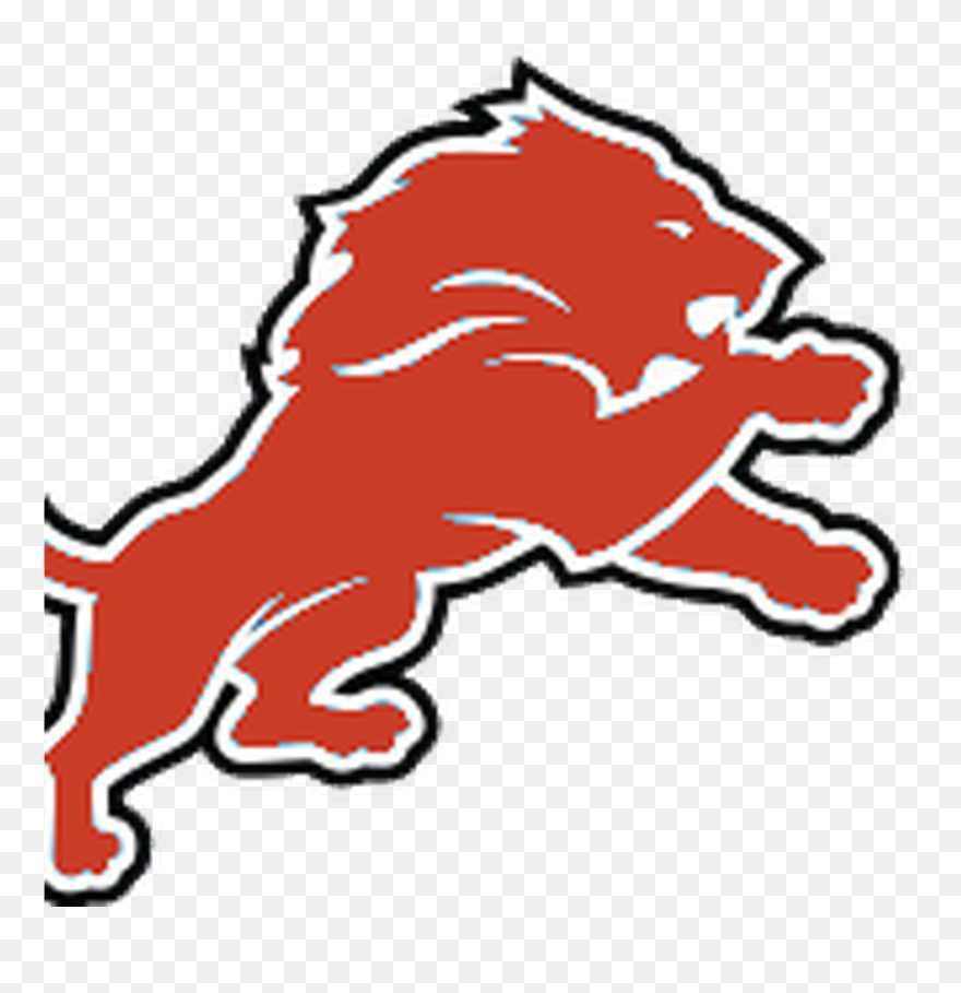 Nfc North Logo Color Swap Pride Of Detroit - Red Detroit Lions Logo Clipart